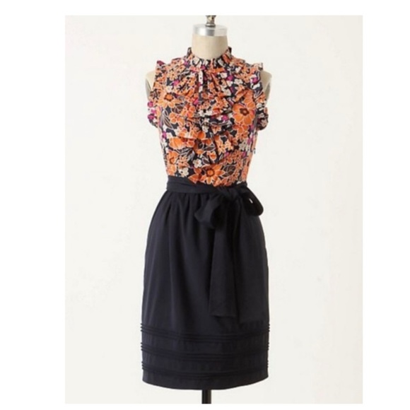 Anthropologie Dresses & Skirts - Anthropologie Girls From Savoy Vestige Floral Ruffled Sheath Dress